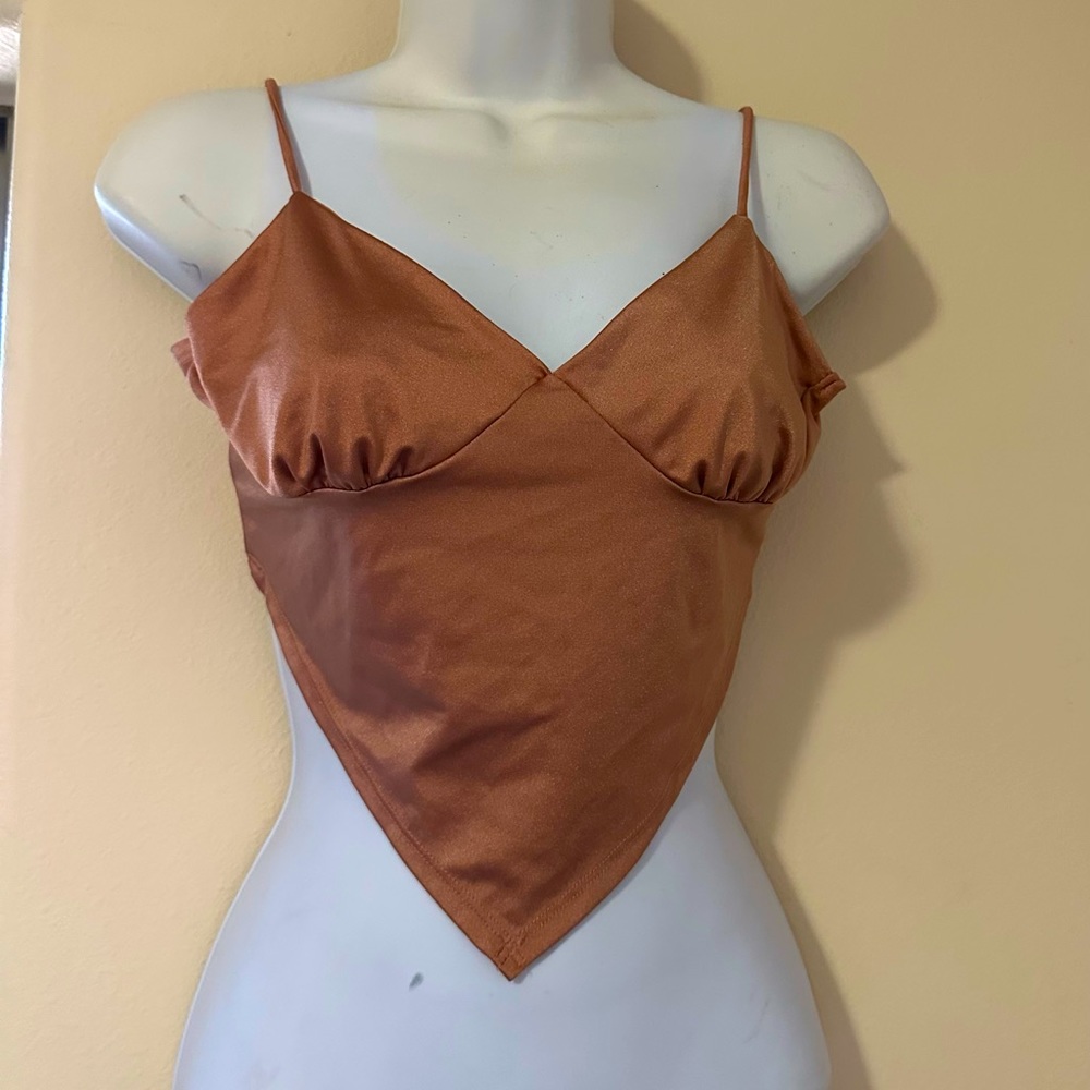 Brown mini top